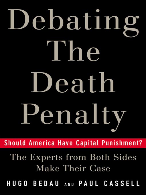Cover image for Debating the Death Penalty